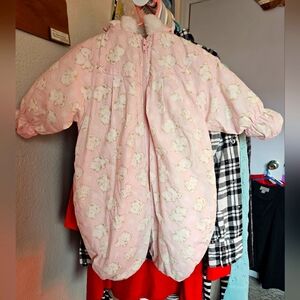 Baby's Pink Sesame Street Bear Winter Onesie